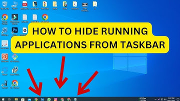 HOW TO HIDE RUNNING APPLICATIONS FROM TASKBAR IN WINDOW 10 #ytshortsvideo