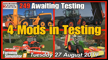 Mods in Testing list fs19 Giants mods in testing #fs19modsreview ls19 mods