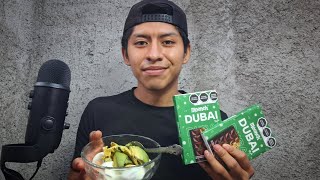 ASMR PROBANDO CHOCOLATE DUBAÍ 😋