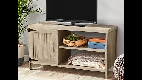 Mainstays Farmhouse TV Stand for TVs up to 50" Guided Assembly
