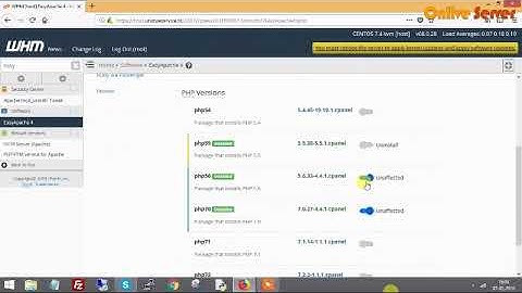 Install/Configure/setup Easy Apache in WHM CPanel – Onlive Server