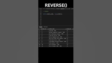 REVERSE Function in SQL #short #sqlbasics #ai #ml #datascience #coding #sql