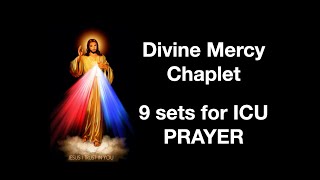 Spiritual ICU Prayer Chaplet of Divine Mercy 9 sets