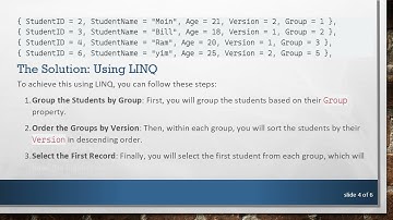 Get the Maximum Version of Records from Each Set Using LINQ