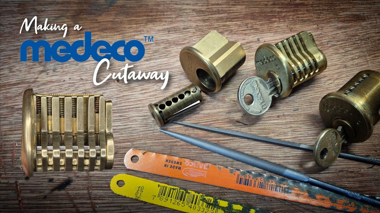 Как изготовить замок с вырезом, используя врезной цилиндр Medeco.