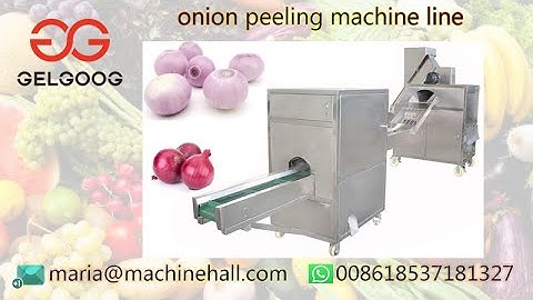 Automatic Onion Peeling And Root  Cutting Machine