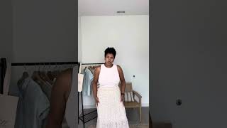 Juniper midi skirt try on (size L)