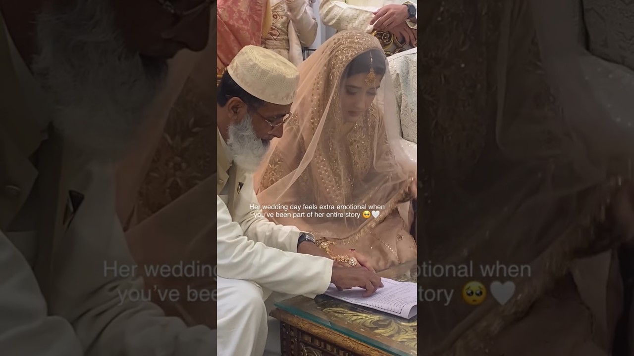 ntimate Nikkah – A Beautiful Beginning for the Lovely Couple 🤍✨