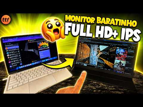 The CHEAPEST USB-C PORTABLE monitor in Brazil! - Bettdow AC1074 (Unboxing/Review)