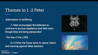 Overview of 1-2 Peter and Jude by Monica - High School Bible Class