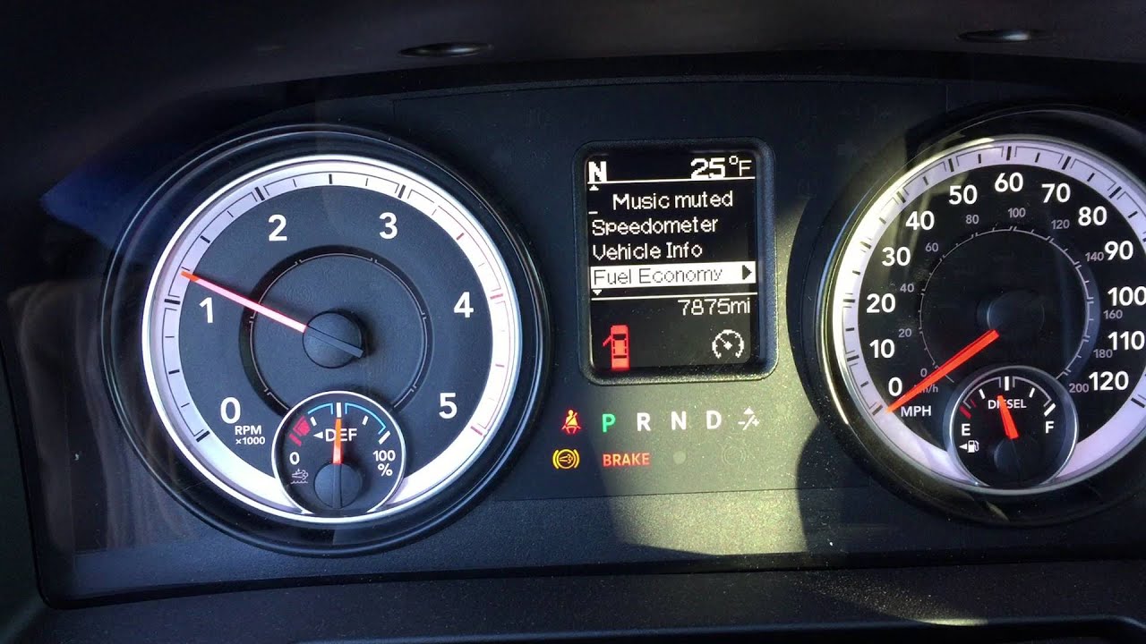 6.7L Cummins RAM Startup, High Idle Feature, and Instrument Cluster