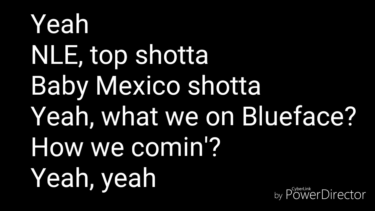 Shotta Flow 1 Lyrics Blueface