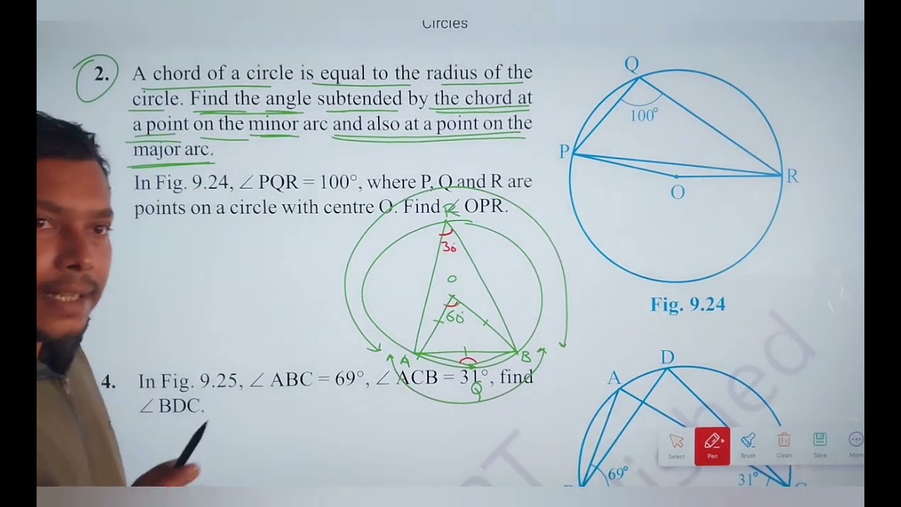 Class 9th maths chapter circle 🔵 important question 