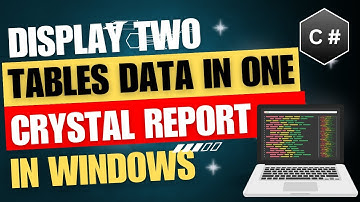 Display Two Tables Data in one Crystal Report in Tamil | AGTAMILTECH