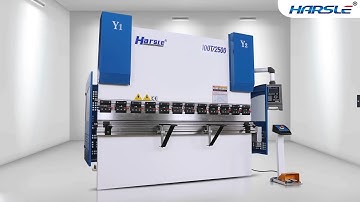 HARSLE SMART 100Ton x 2500mm CNC Electro Hydraulic Press Brake with DA 52S, 3 axis bending machine