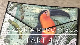 Stamperia’s Amazonia Memory Box Part 4: V Shaped Wallet Tutorial