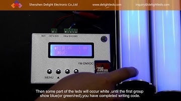 How to set LED Tube DMX Address by DMX Writer 2017