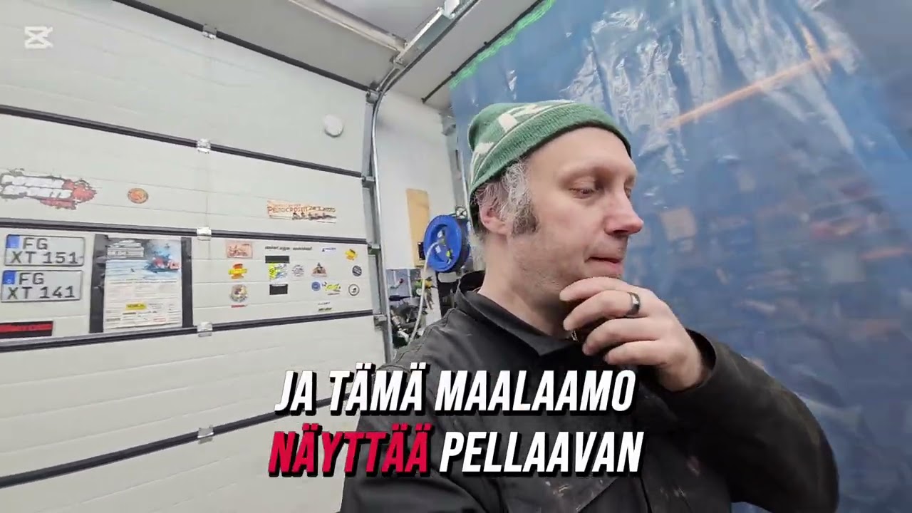 DIY / tee-se-ite maalauskoppi autotalliin alle 500€