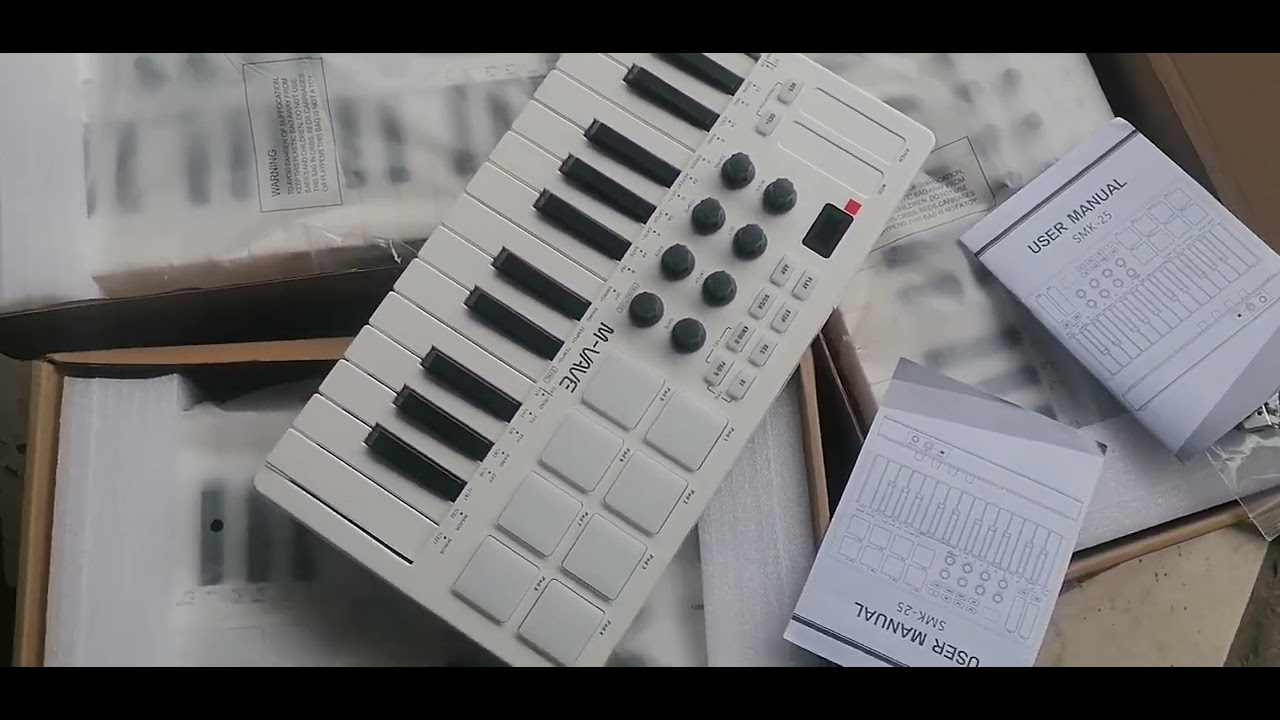 Smk25 MIDI Keyboard Music Bluetooth