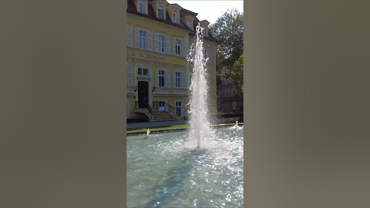 💦 Faszinierende Wasserspiele Der Springbrunnen vor der Villa Albrecht
