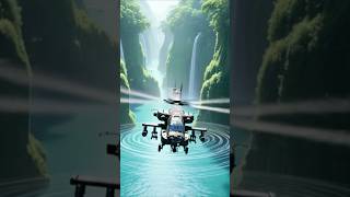 Jungle Strike: Apache Helicopter Skims Through Emerald Canyon in 8K Cinematic! 🚁🌿#shorts #helicopter