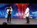 Funny Michael Jackson dancing Britains got talent 2008