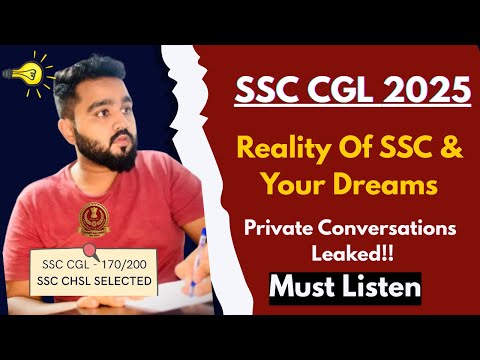 Listen Before Giving SSC CGL 2025 !!🫵🏻 | #ssccgl2025 #sscgl
