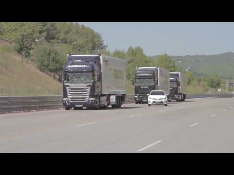 Scania develops autonomous truck platooning in Companion project
