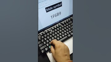 Male symbol shortcut key in msword | #windows #msword #computer #tricks #asmr