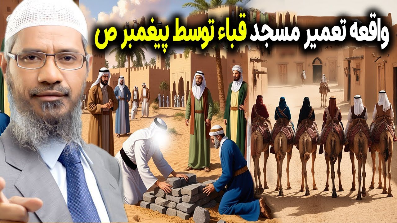 واقعه تعمیر مسجد قبا توسط پیغمبر خدا، داکتر ذاکر نایک فارسی - Zakir Naik Persian