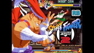 1996 [60fps] Street Fighter Zero 2 Alpha 980500pts Adon ALL