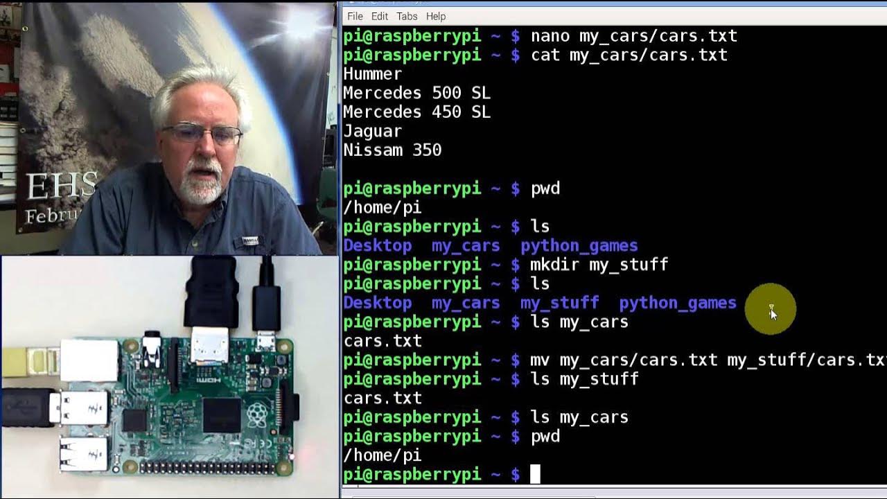 Raspberry Pi Linux LESSON 6 Moving, Copying and Deleting Files and