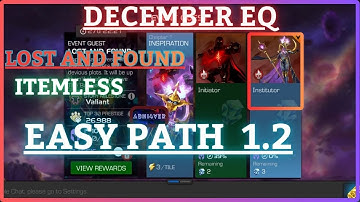 MCOC | EQ 1.2 | Easy Path | December EQ | LOST AND FOUND | Itemless |
