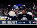 Luca del bel belluz scores in nhl debut blue jackets win 63 over canes  game highlights 41624