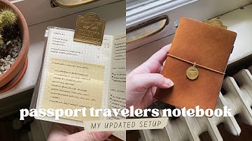 my updated passport travelers notebook setup ✸ functional bullet journal
