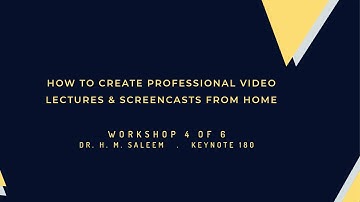 WTSD LIVE Interactive Workshop IV - How To Create Online Interactive Video & Screencast Lessons