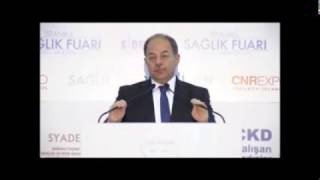 Sağlık Bakanı Prof. Dr. Sn. Recep Akdağ'ın İstanbul Sağlık Fuarı kapanış konuşması