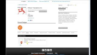 Supplier Development Academy Video 5.5 - Creating Your Profile Diversity Information