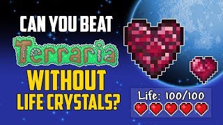 Can You Beat Terraria Without Using Life Crystals? | HappyDays