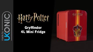 Harry Potter Red Gryffindor 4L 6 Can Cooler Mini Fridge