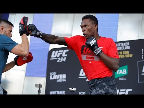 UFC 234: Israel Adesanya Open Workout (Complete) - MMA Fighting