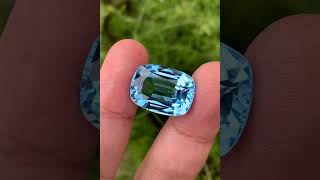 Natural Topaz Cut Stone, Swiss Blue Topaz Gemstone Jewelry Making, Cushion Cut Topaz Jewelry Stone