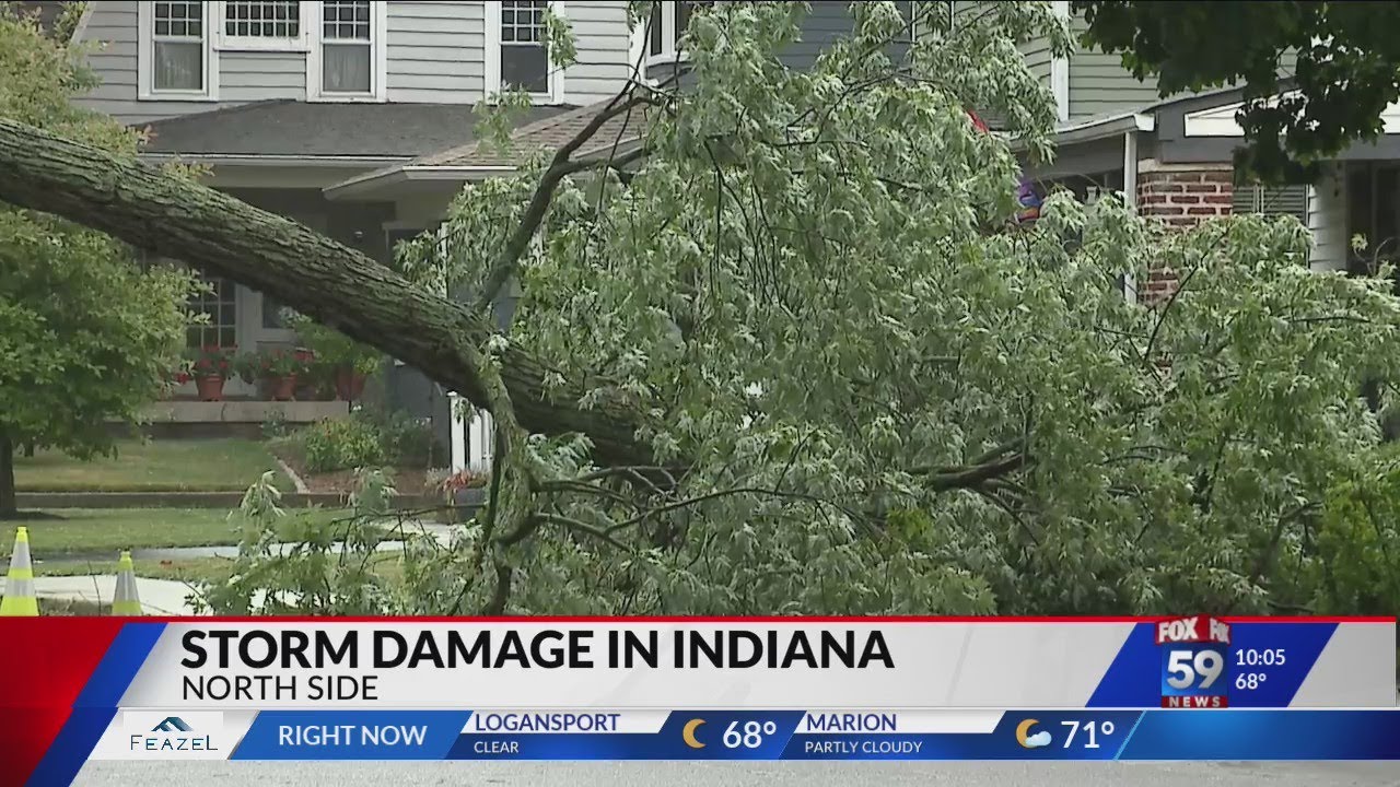 Central Indiana Storm Damage - YouTube