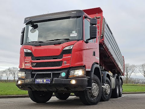 Film: Scania G410 XT 8X4 RETARDER 3WAY — 2021 — prezentacja pojazdu