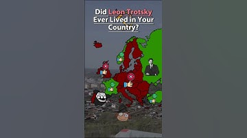 Did Leon Trotsky Ever Lived In Your Country? #shorts  #history #map #europe #geography #mapping