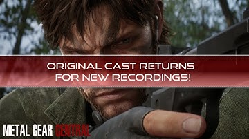 Original MGS3 Cast Return for NEW Recordings - METAL GEAR SOLID Δ: SNAKE EATER News Update
