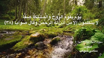 سورة النبأ اية 31 الى 40 صوت سامي شوكت Surah Al-Naba A.A. 31 to 40 Voiced by Sami Shawkat