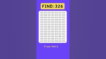 Find odd numbers - 326 - #odd #quiz #braintest