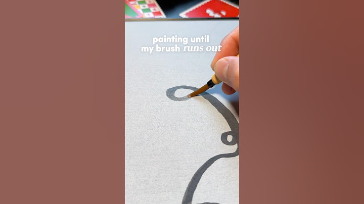 Finding out how long you can paint with one stroke ! #artskills #artclass #brush #artist