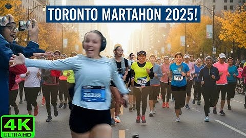 【4K】🏃‍♂️ Toronto Waterfront Marathon 2025 | 5K Run & Walk Through Downtown Toronto (Fall 2025)
